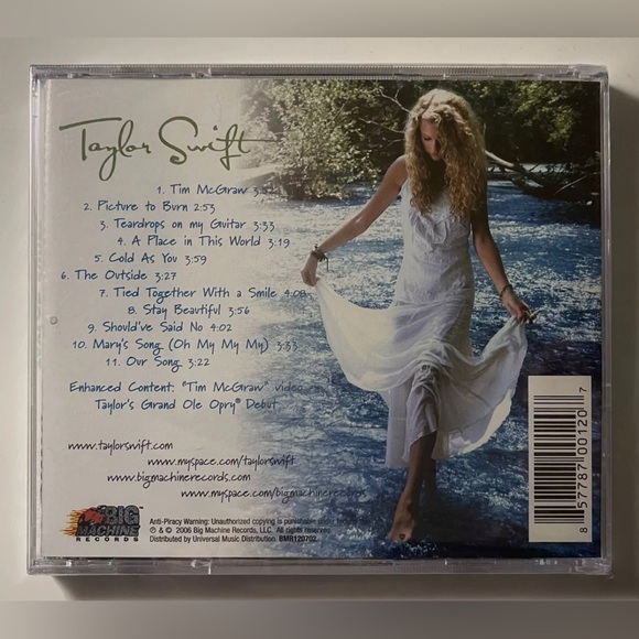 SEALED! Taylor Swift - Taylor Swift (Self-Titled) Debut ORIGINAL 2006 CD - Picture 3 of 3